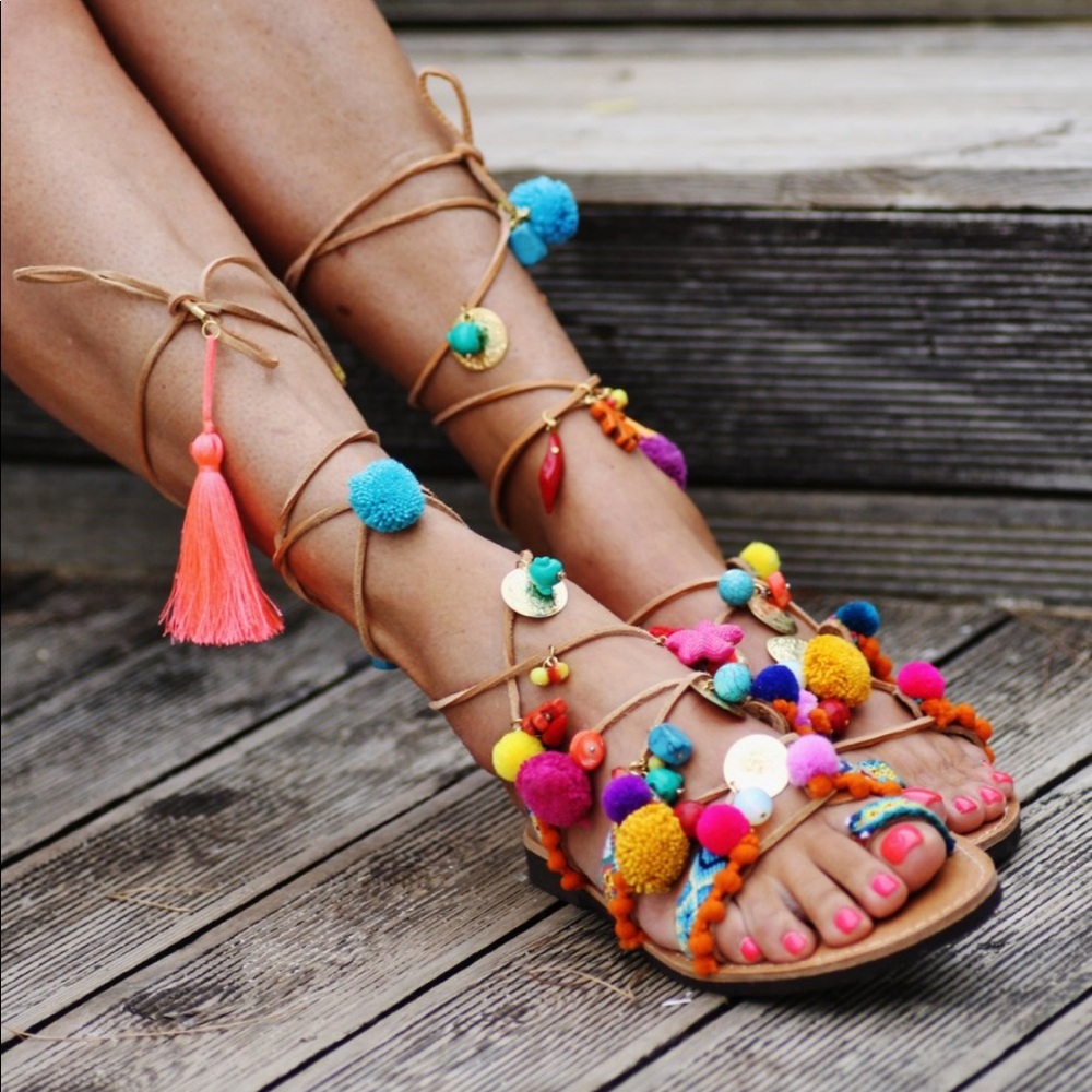Handmade bohemian sandals